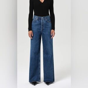 Agolde Dark Blue Flare Jeans